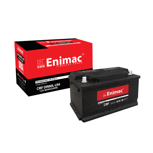 Thumbnail Bình ắc quy ENIMAC CMF DIN80L-LN4 12V 80Ah